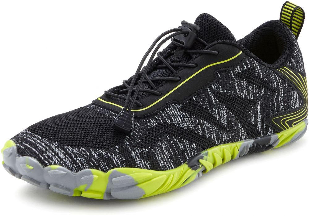 JOHN DEVIN Nízke tenisky  neónovo zelená / čierna / čierna melírovaná / biela