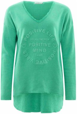 Zwillingsherz Mikina 'Positive Mind'  mätová