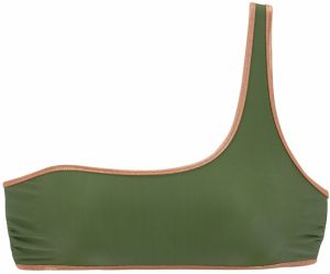 BRUNO BANANI Bikinový top  olivová / oranžová