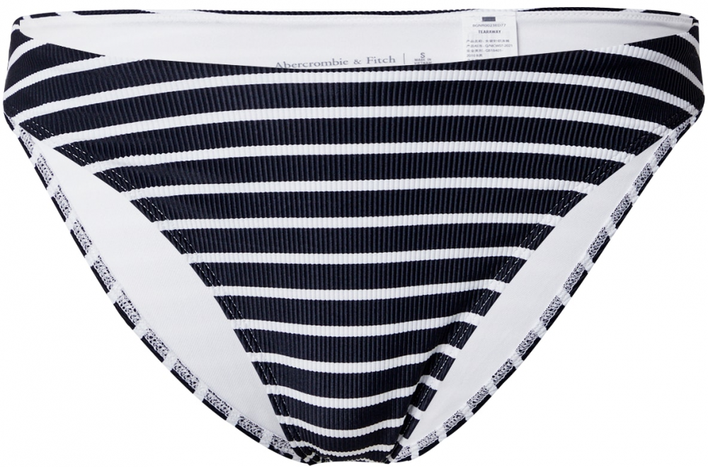 Abercrombie & Fitch Bikinové nohavičky  čierna / biela