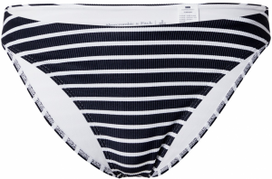 Abercrombie & Fitch Bikinové nohavičky  čierna / biela