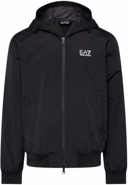 EA7 Emporio Armani Prechodná bunda  čierna / biela