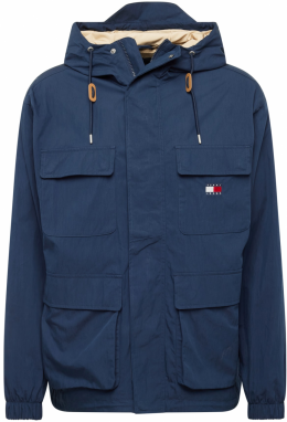 Tommy Jeans Prechodná parka  tmavomodrá