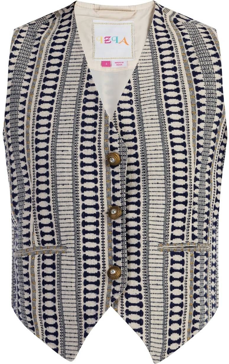 IZIA Vesta  námornícka modrá / zlatá / biela ako vlna