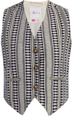 IZIA Vesta  námornícka modrá / zlatá / biela ako vlna