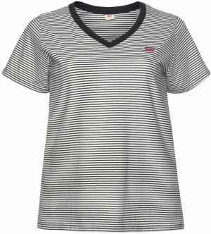 Levi's® Plus Tričko 'Perfect V-Neck Tee '  čierna / biela