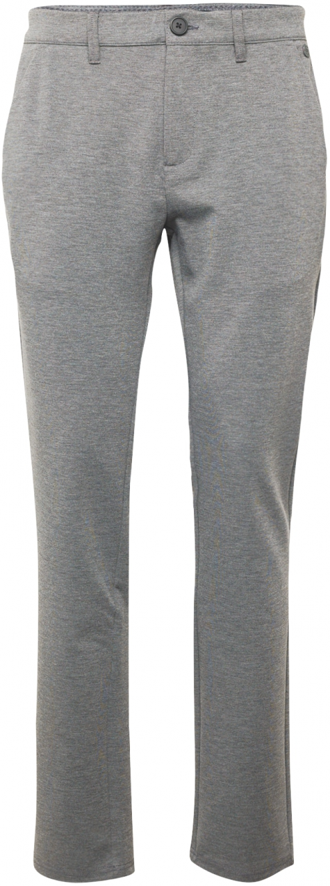 BLEND Chino nohavice 'Langford'  sivá melírovaná
