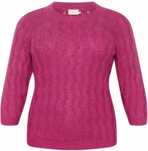 KAFFE CURVE Sveter 'Lana'  fuksia