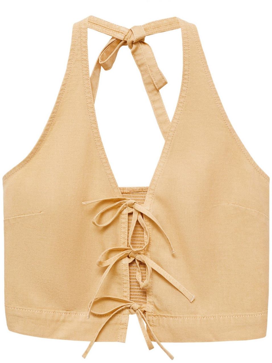 MANGO Top 'Coral'  svetlohnedá