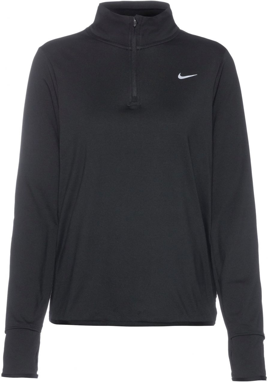 NIKE Funkčné tričko 'Swift Element'  čierna / biela