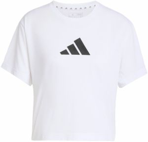 ADIDAS PERFORMANCE Funkčné tričko 'Essentials'  čierna / biela