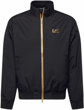 EA7 Emporio Armani Prechodná bunda  zlatá / čierna