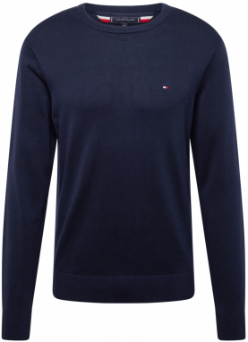 TOMMY HILFIGER Sveter 'ESSENTIAL'  námornícka modrá