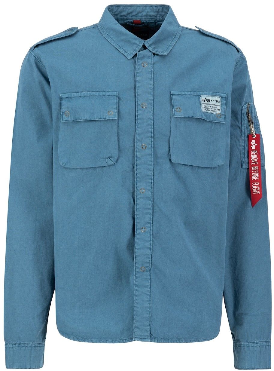 ALPHA INDUSTRIES Prechodná bunda  tyrkysová / ohnivo červená / biela