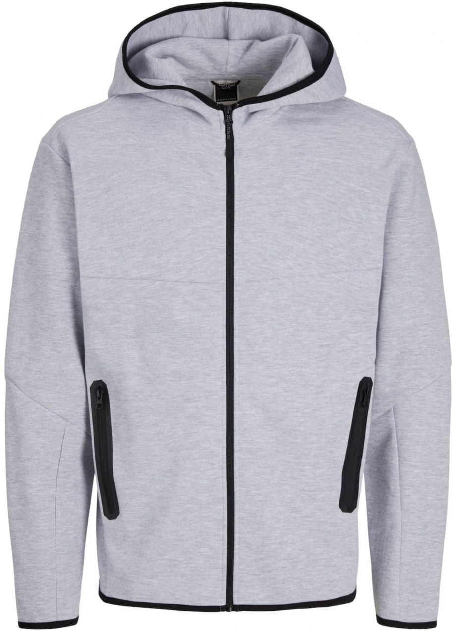 JACK & JONES Tepláková bunda 'JCOFusion'  svetlosivá
