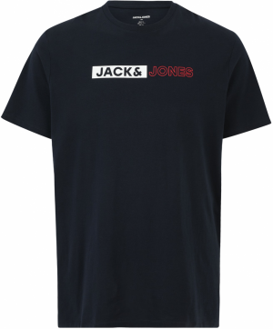 Jack & Jones Plus Tričko  námornícka modrá / červená / biela