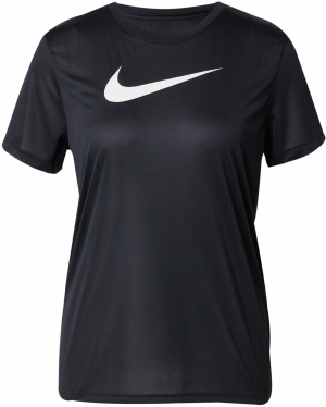 NIKE Funkčné tričko  čierna / biela