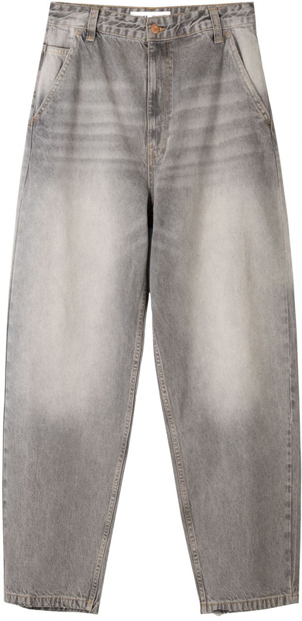 Bershka Džínsy  sivý denim