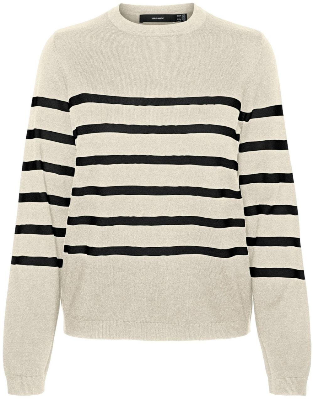 VERO MODA Sveter 'VMSaba'  svetlobéžová / čierna