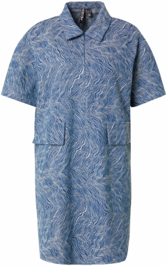 PIECES Šaty  modrá denim / biela