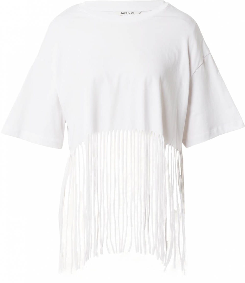 Monki Tričko  biela