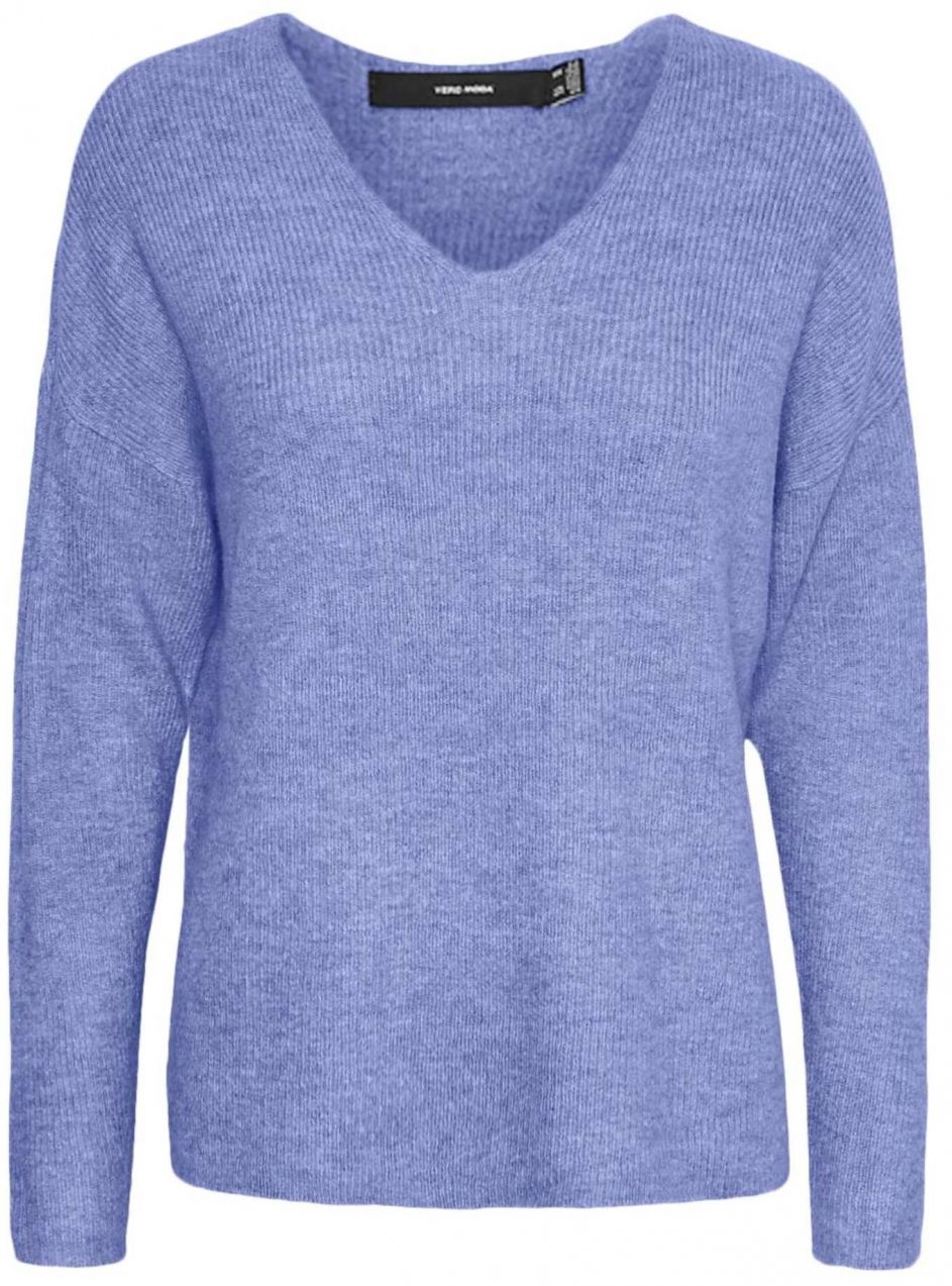 VERO MODA Sveter 'VMcrewlefile'  dymovo modrá