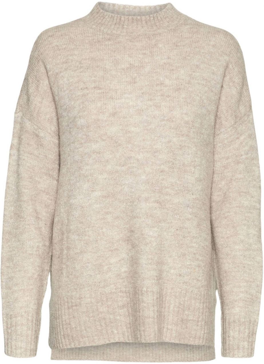 VERO MODA Sveter 'VMLefile'  béžová melírovaná