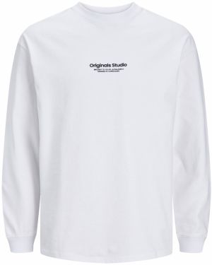 JACK & JONES Tričko 'JORVesterbro'  čierna / biela