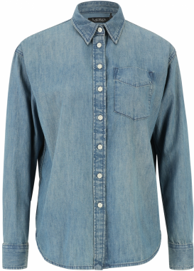 Lauren Ralph Lauren Petite Blúzka  modrá denim
