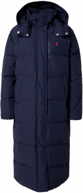 Polo Ralph Lauren Zimný kabát  námornícka modrá / červená