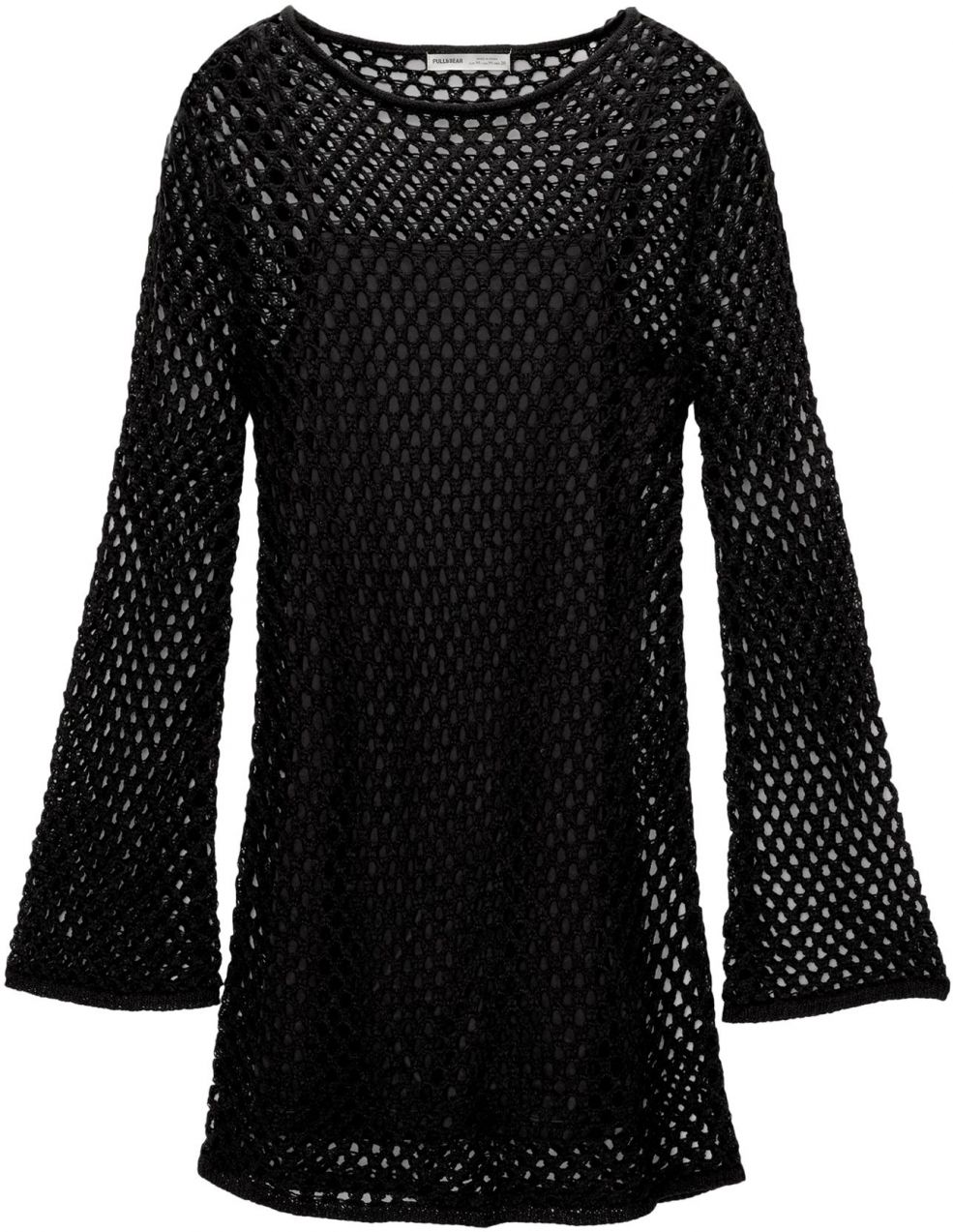 Pull&Bear Pletené šaty  čierna