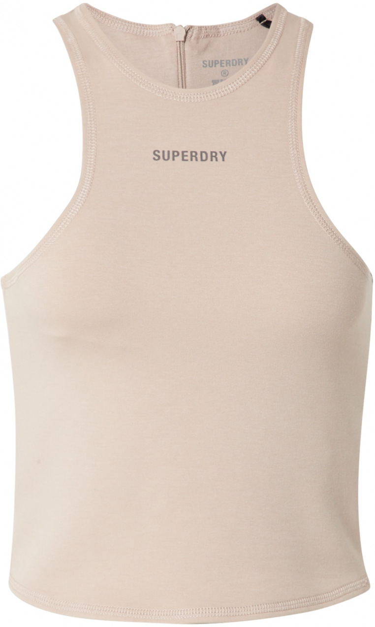 Superdry Top  béžová / čierna