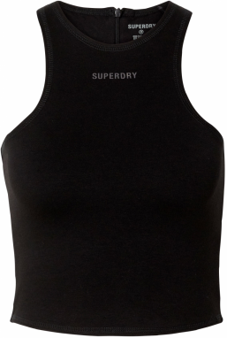 Superdry Top  svetlosivá / čierna
