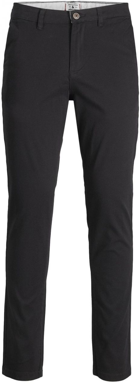 Jack & Jones Plus Chino nohavice 'JPSTMarco JJDave'  čierna / biela