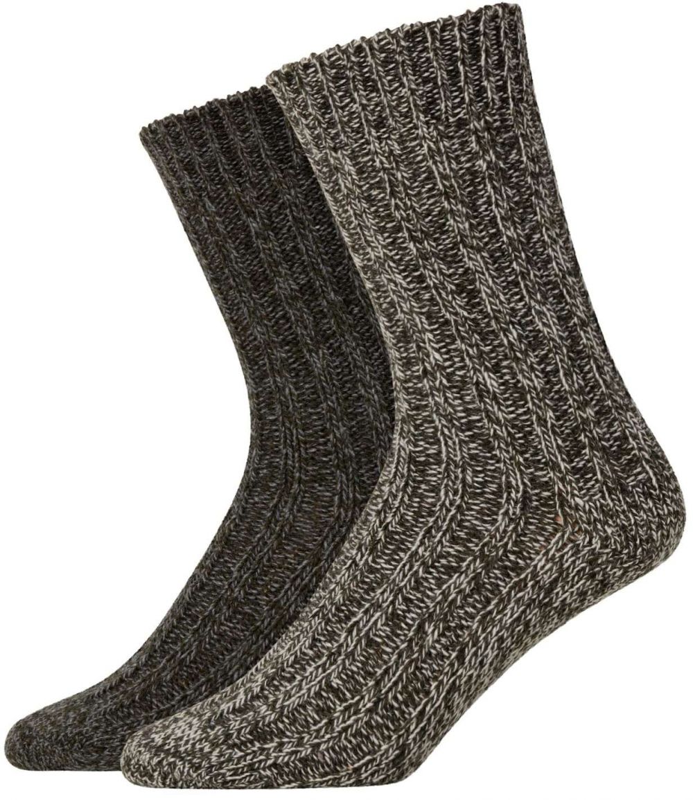 SNOCKS Ponožky  sivá melírovaná / olivová