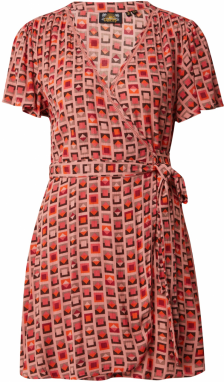 Superdry Šaty  oranžová / ružová / tmavoružová / čierna