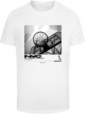 Mister Tee Tričko 'NYC Ballin '  sivá / čierna / biela