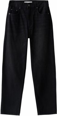 Bershka Džínsy  čierny denim