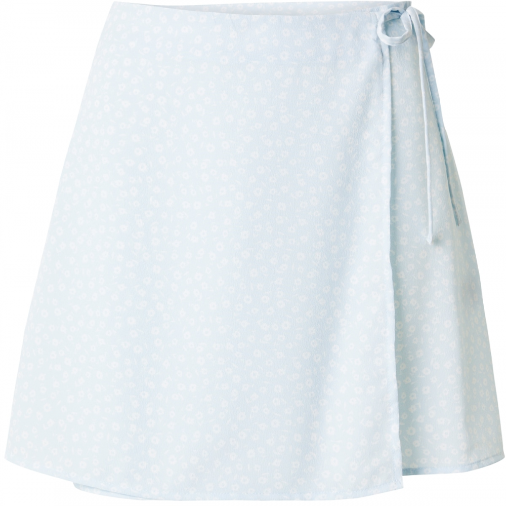 Monki Sukňa  svetlomodrá / biela