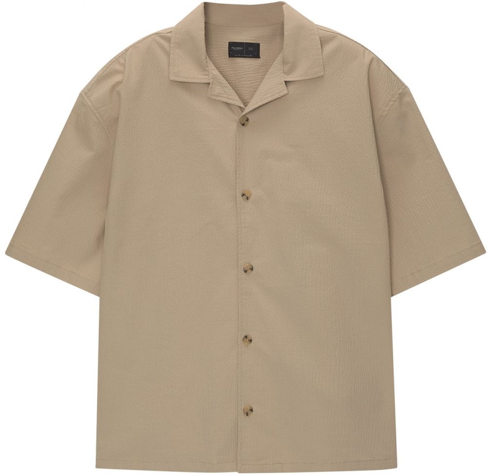 Pull&Bear Košeľa  svetlohnedá