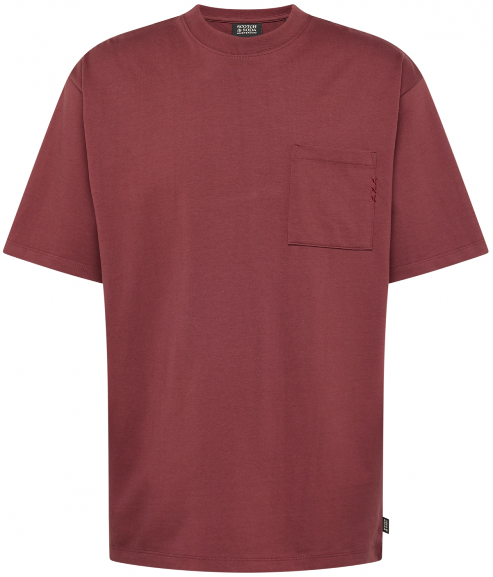 SCOTCH & SODA Tričko  burgundská