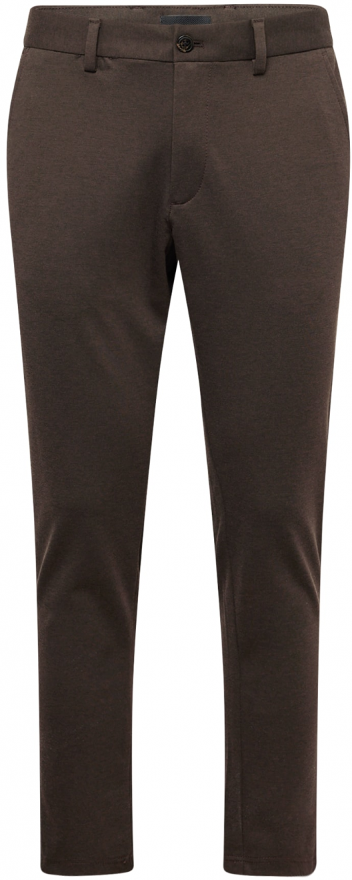 JACK & JONES Chino nohavice 'JPSTMARCO COOPER'  tmavohnedá