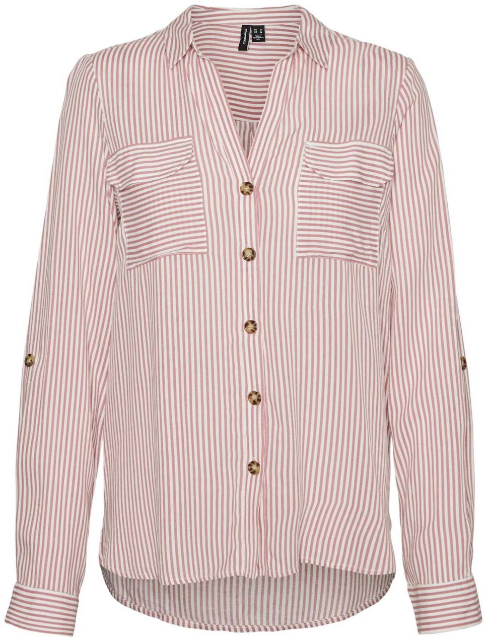 VERO MODA Blúzka 'VMBumpy'  staroružová / biela