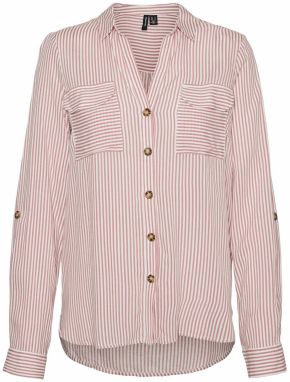 VERO MODA Blúzka 'VMBumpy'  staroružová / biela