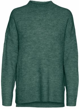 VERO MODA Sveter 'VMLefile'  smaragdová