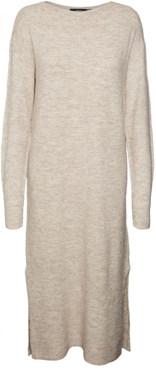 VERO MODA Pletené šaty 'VMLefile'  béžová melírovaná