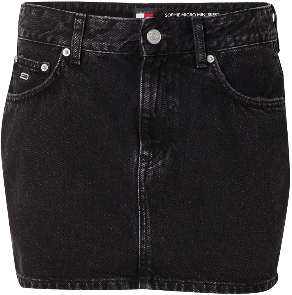 Tommy Jeans Sukňa  čierny denim