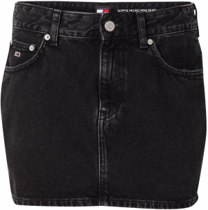 Tommy Jeans Sukňa  čierny denim