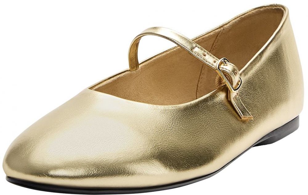 Pull&Bear Baleríny s ramienkom  zlatá