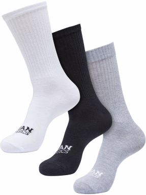 Urban Classics Ponožky  sivá melírovaná / čierna / biela